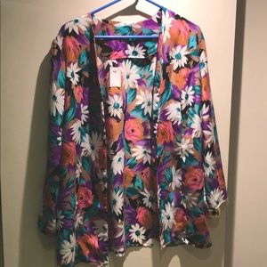 Light flower blazer
